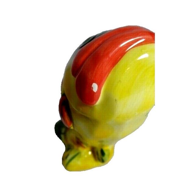 Retro Clown Fish Salt and Pepper Shakers Hand Painted Green Yellow Orange Gift - Picture 5 of 5